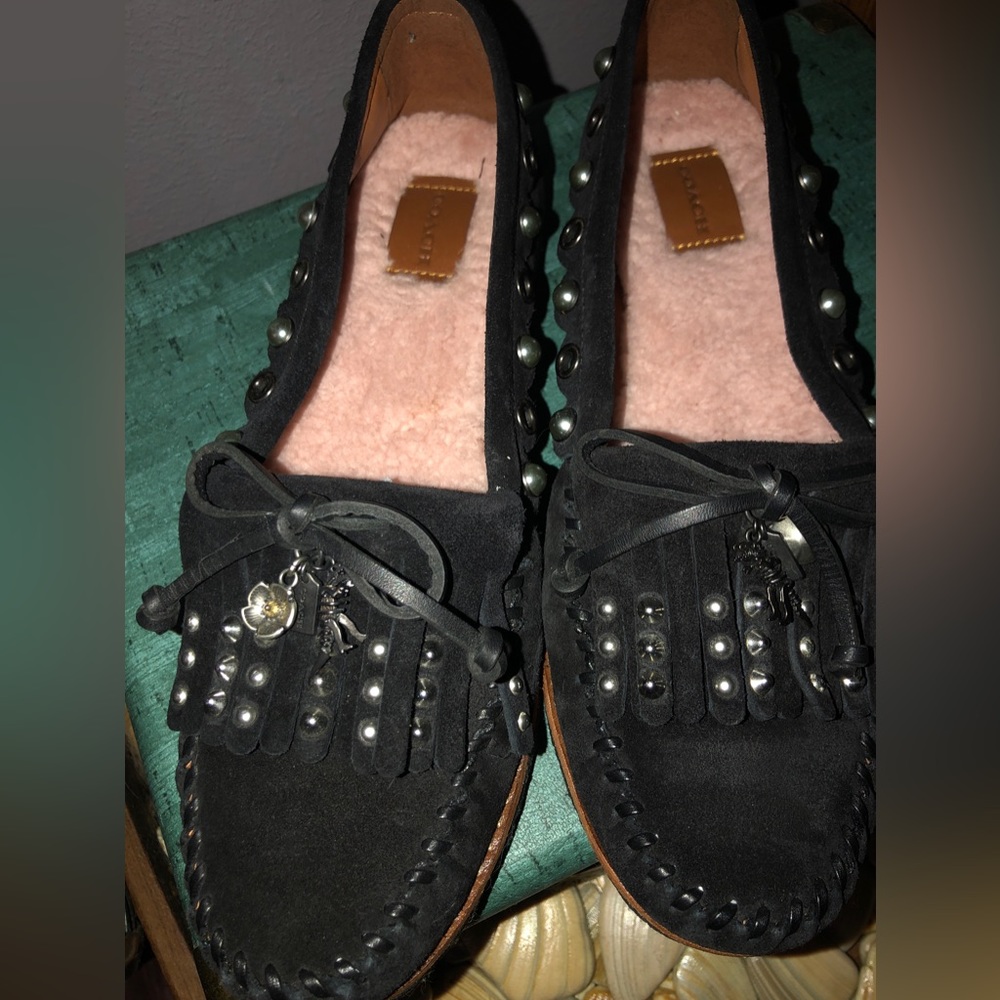 Women’s Coach Suede Driving Shoes/Loafers-Size 9B